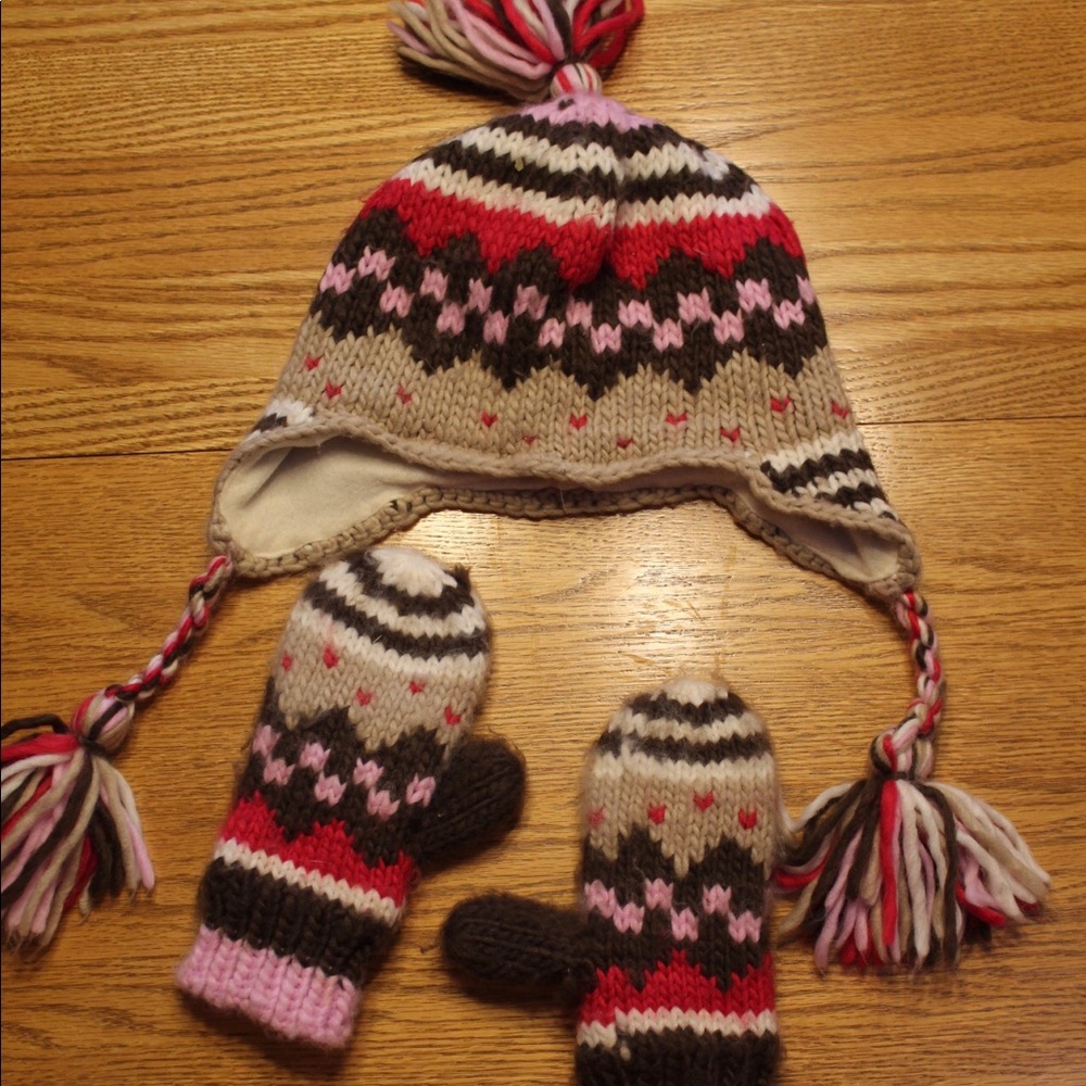 Kids Matching hat and gloves
